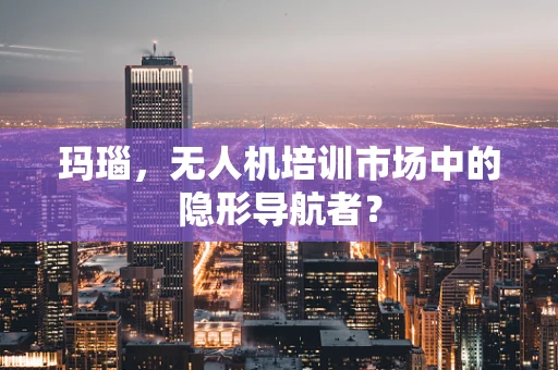 玛瑙，无人机培训市场中的隐形导航者？