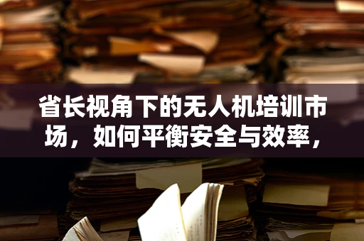 省长视角下的无人机培训市场，如何平衡安全与效率，促进地方经济发展？