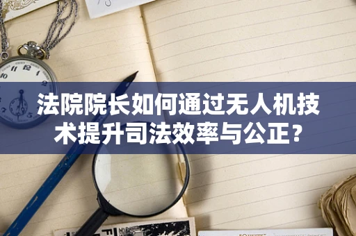 法院院长如何通过无人机技术提升司法效率与公正？