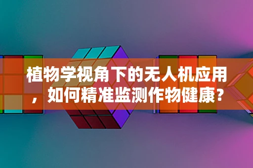 植物学视角下的无人机应用，如何精准监测作物健康？