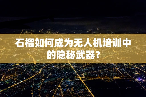 石榴如何成为无人机培训中的隐秘武器？