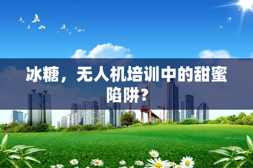 冰糖，无人机培训中的甜蜜陷阱？