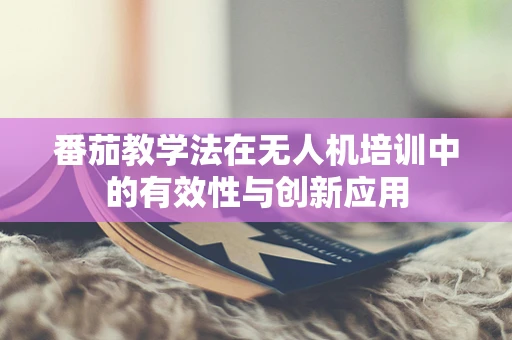 番茄教学法在无人机培训中的有效性与创新应用