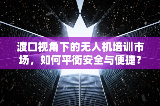 渡口视角下的无人机培训市场，如何平衡安全与便捷？