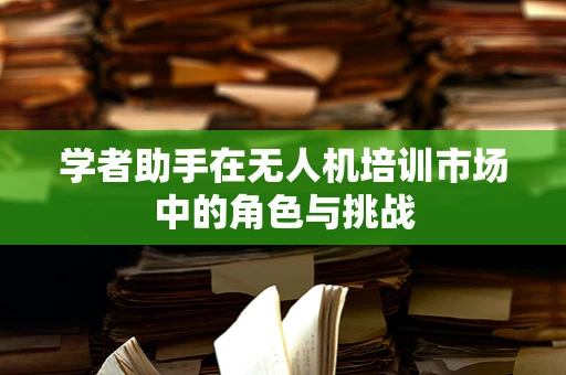 学者助手在无人机培训市场中的角色与挑战