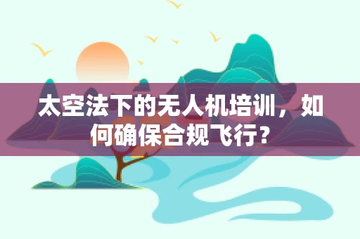 太空法下的无人机培训，如何确保合规飞行？