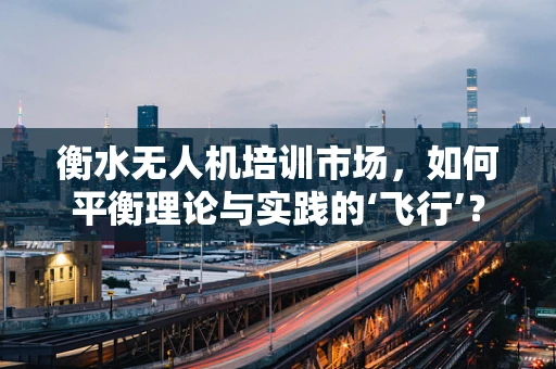 衡水无人机培训市场，如何平衡理论与实践的‘飞行’？