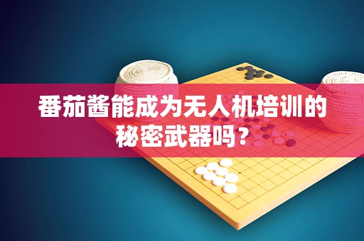 番茄酱能成为无人机培训的秘密武器吗？