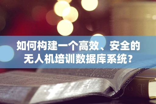 如何构建一个高效、安全的无人机培训数据库系统？