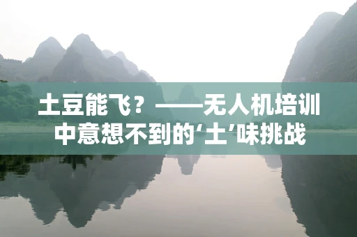 土豆能飞？——无人机培训中意想不到的‘土’味挑战