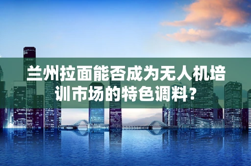 兰州拉面能否成为无人机培训市场的特色调料？