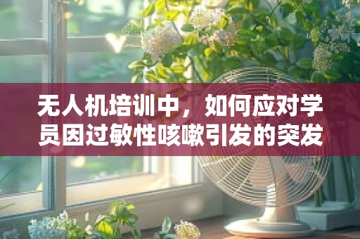 无人机培训中，如何应对学员因过敏性咳嗽引发的突发状况？